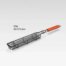 Axyaa Wooden Handle BBQ Cage - Outdoor Camping Grill Rack