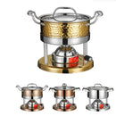 Axya Stainless Steel Mini Hot Pot Stove - Portable Outdoor Gas Boiler