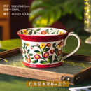 Axyaa Camellia Flower Ceramic Coffee Mug with Lid