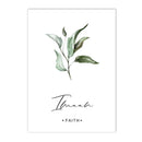 Botanical Leaves Islamic Quote Canvas Painting Pink Flower Wall Art by Axyaa