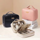 Axyaa Waterproof Makeup Bag: Large Capacity, Portable Organizer for Travel Toiletries