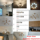 Axyaa Windmill Chandelier with E27 LED Lights for Modern Living Room & Bedroom