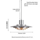 Axyaa Nordic Danish Saucer LED Chandelier for Dining Room, Kitchen, Bedroom - Designer Art Lamp