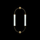 Axyaa Gold Tube Floor Lamp - Modern Minimalist Nordic LED Light