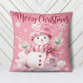 Axyaa Christmas Pink Pillow Cover for Home Decor and Holiday Gift