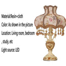 Axyaa European Luxury LED Floor Lamp for Living Room Bedroom Villa Hotels