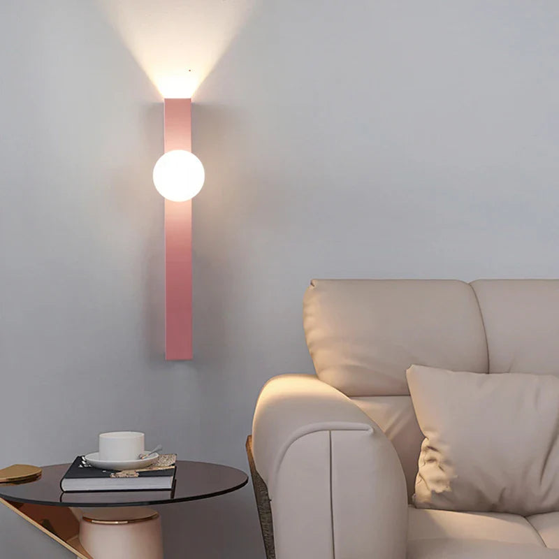Axyaa White Glass Metal Wall Light for Bedroom, Stairs, Aisle, Restaurant, Sconce