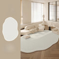 Axyaa Plush Cream Bedroom Rug: Soft Fluffy Carpet for Living Room & Bedside