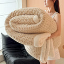 Axyaa Double Layer Fleece Blanket for Sofa or Bed Queen – Thick & Warm