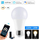 Axyaa Smart LED Bulb 12W-20W E27 Dimmable Lamp, Cozylife APP Control, Alexa Google Assistant