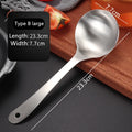 Axyaa Stainless Steel Rice Spoon, Long Handle Japanese Style Utensil