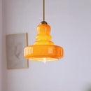 Axyaa Retro Glass LED Pendant Chandelier for Kitchen, Bedroom, and Bar