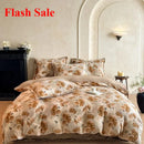 Axyaa High Gram Milk Fleece Bed Four-Piece Set - Light Luxury Style
