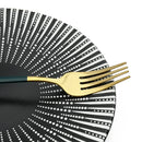 Axyaa 32-Piece Stainless Steel Cutlery Set for Dining Table, Silverware Gift
