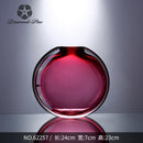 Axyaa Crystal Glass Vase: High-end Flower Arrangement Soft Decoration
