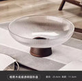 Axyaa Glass Fruit Plate: High-Capacity Candy Box, Elegant Living Room Ornament