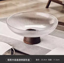 Axyaa Glass Fruit Plate: High-Capacity Candy Box, Elegant Living Room Ornament