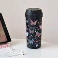 Axyaa Butterfly Stainless Steel Tumbler with Filter Straw