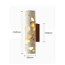Axyaa Nordic Style Translucent Stone Wall Lamp for Creative Bedroom & Living Spaces
