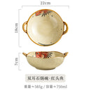Axyaa Ceramic Double Ear Ramen Bowl Tableware