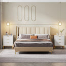 Axyaa 3-Drawer Modern Nightstand: 25.8" Tall Bedside Table for Bedroom Storage
