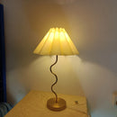 Axyaa Petal Pleated Table Lamp for Bedroom Living Room