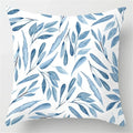 Axyaa Blue Geometric Marble Pillow Cover - Decorative Throw Cushion Case