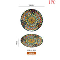 Axyaa Bohemian Ceramic Plate: Creative Western Cuisine Restaurant Home Plate