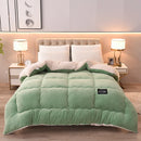 Axyaa Winter Fleece Blanket Quilt - Thick, Warm Berber Fleece Single Student Dormitory Quilt