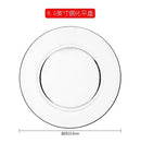 Axyaa 8.5-inch Tempered Glass Microwave Plate set for Heat-Resistant Dining and Serving