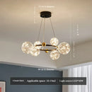 Axyaa Nordic Starry Chandelier: Modern Magic Beans Pendant Light for Living Room, Restaurant & Bedroom