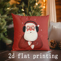Christmas-themed Digital Printed Pillow Covers by Axyaa - Perfect for Sofa, Bedroom, Car