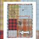 Axyaa Plaid Dog Art Tapestry Blanket - Unique Home Decoration Sofa Slipcover
