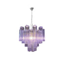 Axyaa Pink Beauty Glass Chandelier French Design Hanging Light for Dinning Room