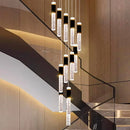 Axyaa Modern LED Chandeliers for Living Room Staircase Pendant Light Indoor Lighting