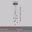 Axyaa Industrial Spiral Staircase Chandelier Pendant Light for Loft Duplex Double-Height Ceiling