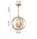 Axyaa Iron Industrial Ball Chandelier Candle Light for Home Decor, Kitchen & Dining Room