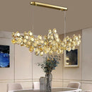 Axyaa Crystal Chandelier Pendant Light for Living and Dining Room