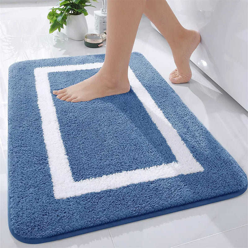 Axyaa Shaggy Soft Bath Rug 60x150 - Absorbent & Non-Slip Large Bathroom Mat
