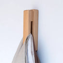 Solid Wood Towel Hook Wall Kitchen Storage Hook by Axyaa