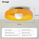 Axyaa Cream LED Ceiling Lamp Single Head Minimalist Nordic Design