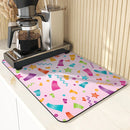 Axyaa Festive Ribbon Kitchen Drying Mat