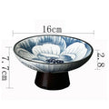 Axyaa Blue & White Porcelain Vase with Artificial Flowers: Modern Desk Decor