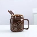 Axyaa Ceramic Chocolate Melting Cup with Fork - 200ML