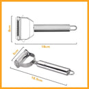 Axyaa Stainless Steel Vegetable Fruit Peeler for Easy Kitchen Slicing