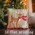 Christmas Cartoon Pattern Pillow Covers by Axyaa - For Sofa, Bedroom, Car