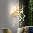 Axyaa Crystal Branch Pendant Lights with LED Luxury Gold Droplight Fixtures