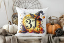 Pink Pumpkin with Bow Cushion Cover for Halloween Decor by Axyaa