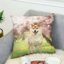 Axyaa Shiba Inu Pillow Cover for Decorative Home and Car Cushions