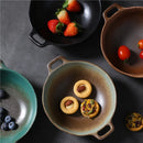Axyaa Coarse Pottery Dinner Plate Set - High-end Japanese Tableware for Home and Hotel